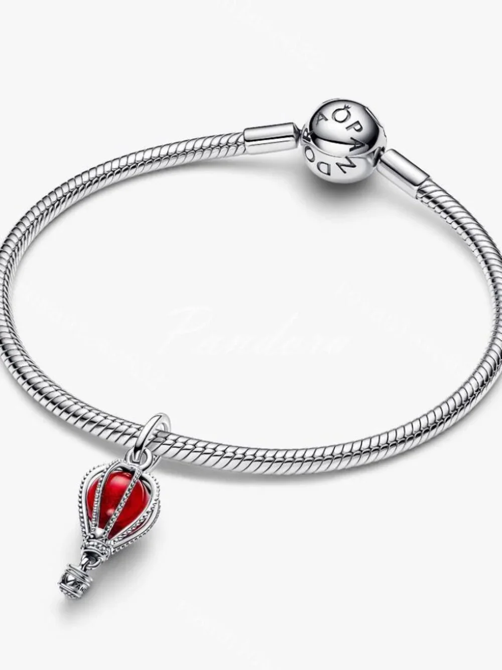 Pandora Hot Air Balloon Murano Glass Dangle Charm
